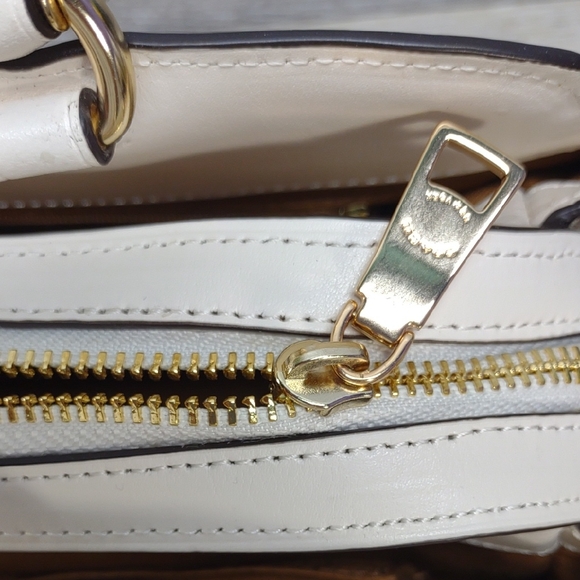 Coach Tan and Cream Satchel - Picture 12 of 14